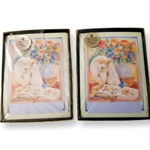 Vintage Antioch Publishing Company Leesa Whitten Designed Cat Bookplates